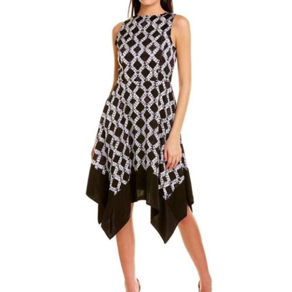 Donna Karan Handkerchief Hem Stretch Dress Women's Size 0 Comfort Designer Prep